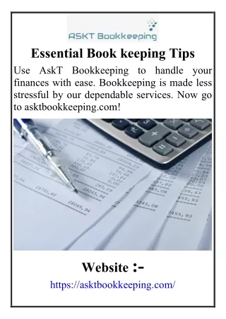 Essential Book keeping Tips