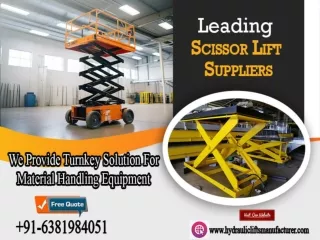 Scissor Lift Suppliers in Vijawada