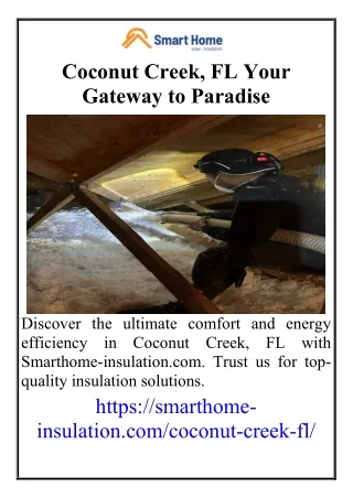 Coconut Creek, FL Your Gateway to Paradise