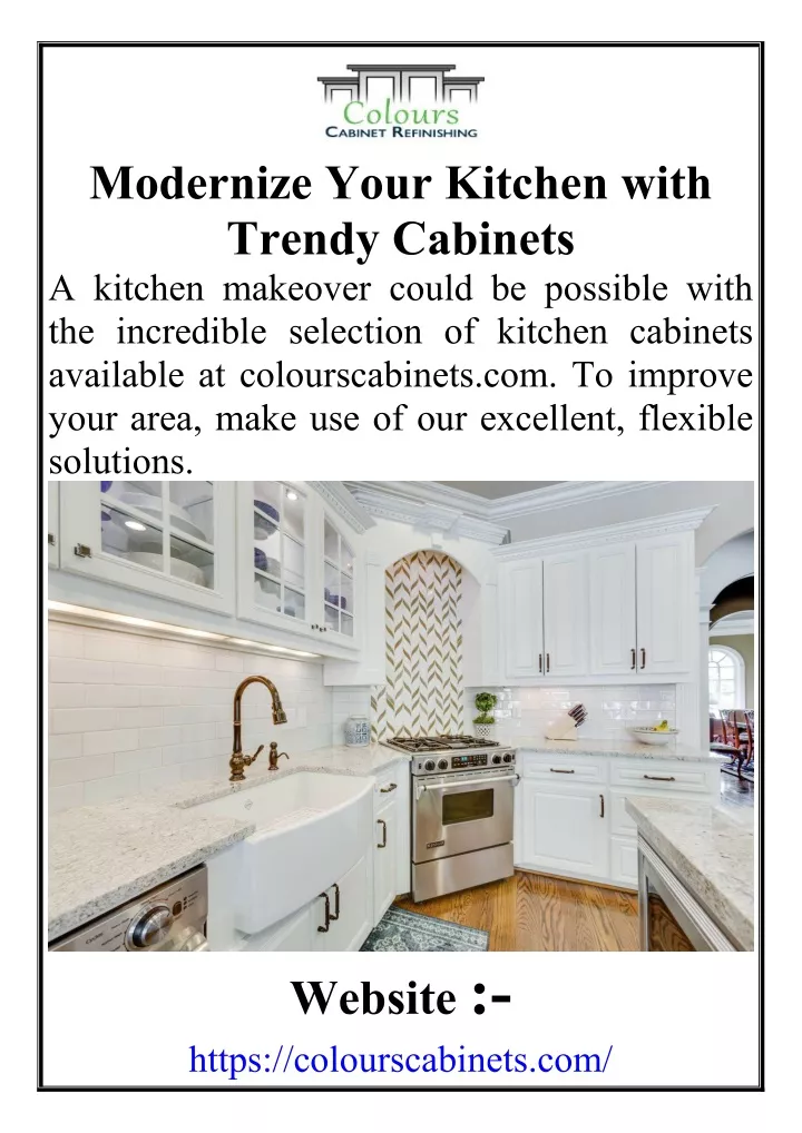 modernize your kitchen with trendy cabinets