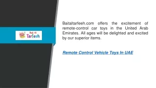 Remote Control Vehicle Toys In Uae Baitaltarfeeh.com