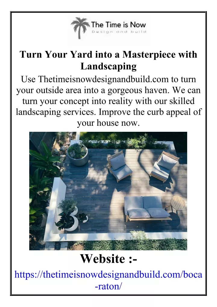 turn your yard into a masterpiece with