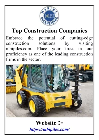 Top Construction Companies