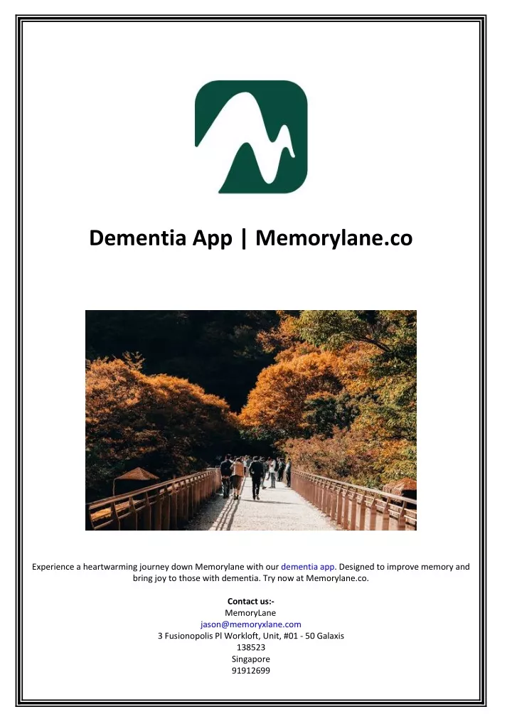 dementia app memorylane co