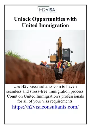 Unlock Opportunities with United Immigration