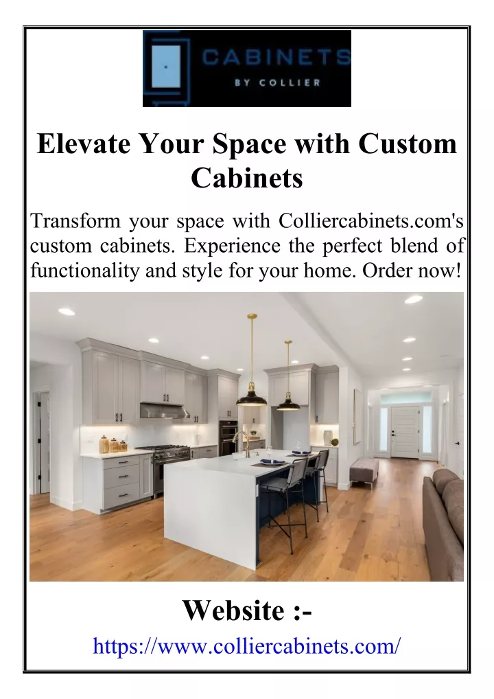 elevate your space with custom cabinets