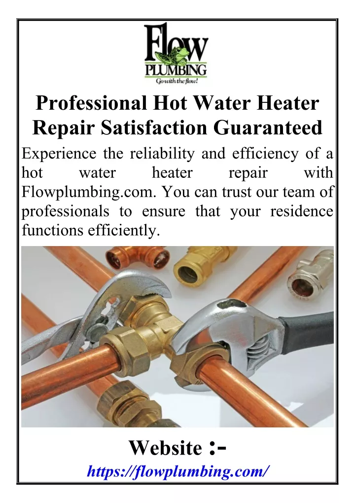 professional hot water heater repair satisfaction