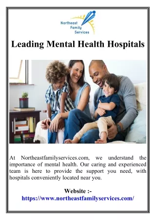 Leading Mental Health Hospitals