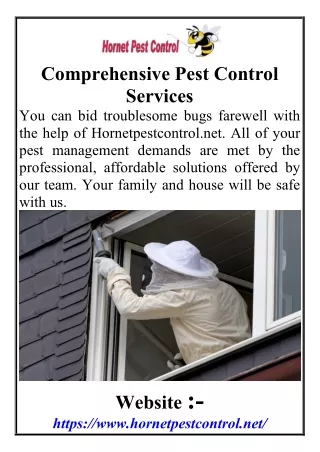 comprehensive pest control services