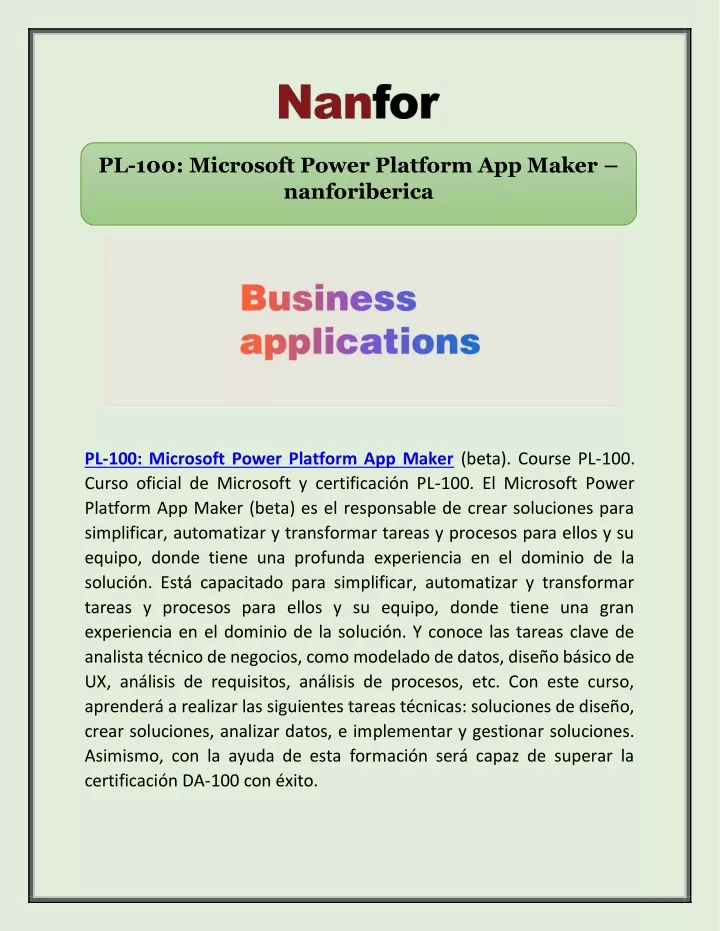 pl 100 microsoft power platform app maker