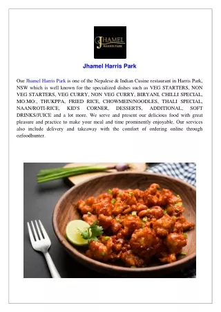 Jhamel Harris Park - Nepalese & Indian Restaurant