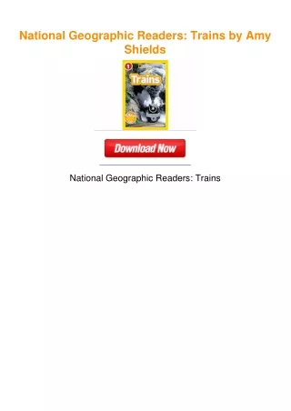 National Geographic Readers: Trains by Amy Shields