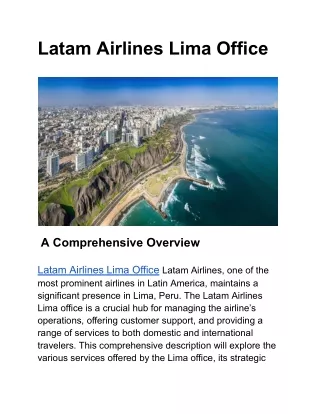 Latam Airlines Lima Office (2)