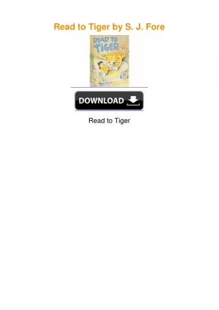 Read to Tiger by S. J. Fore