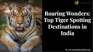 Roaring Wonders: Top Tiger Spotting Destinations in India