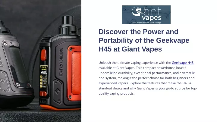 discover the power and portability