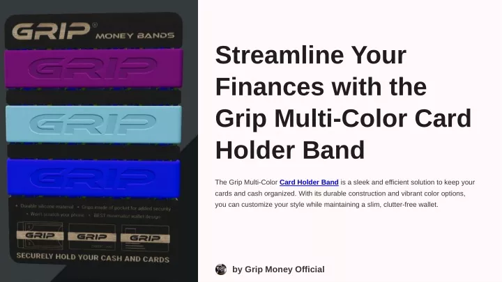 streamline your finances with the grip multi