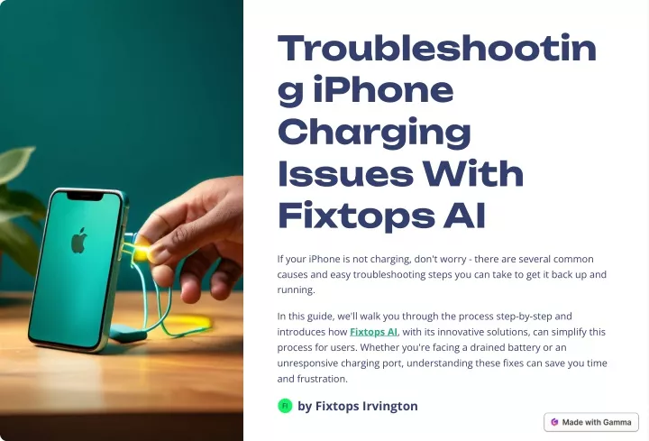 troubleshootin g iphone charging issues with