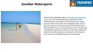 Zanzibar watersports