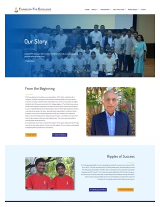 Our Story - Foundation For Excellence