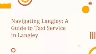Taxi Service in Langley