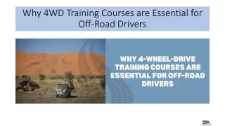 Why 4WD Training Courses are Essential for Off-Road Drivers