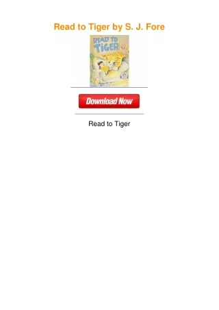 Read to Tiger by S. J. Fore