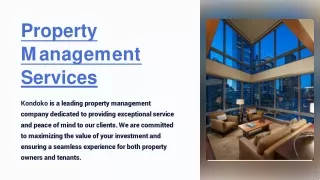 property management services