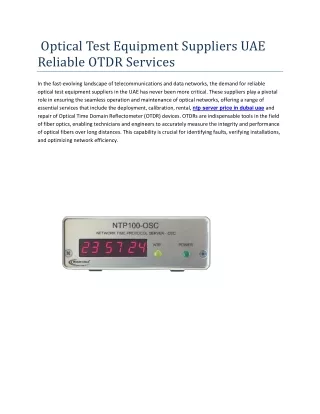 ntp server price in dubai uae