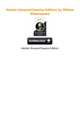 Hamlet (AmazonClassics Edition) by William Shakespeare