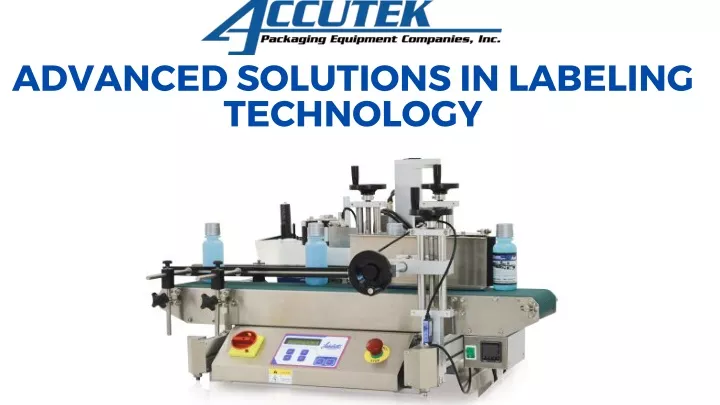 advanced solutions in labeling technology