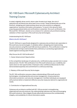 sc 100 exam microsoft cybersecurity architect