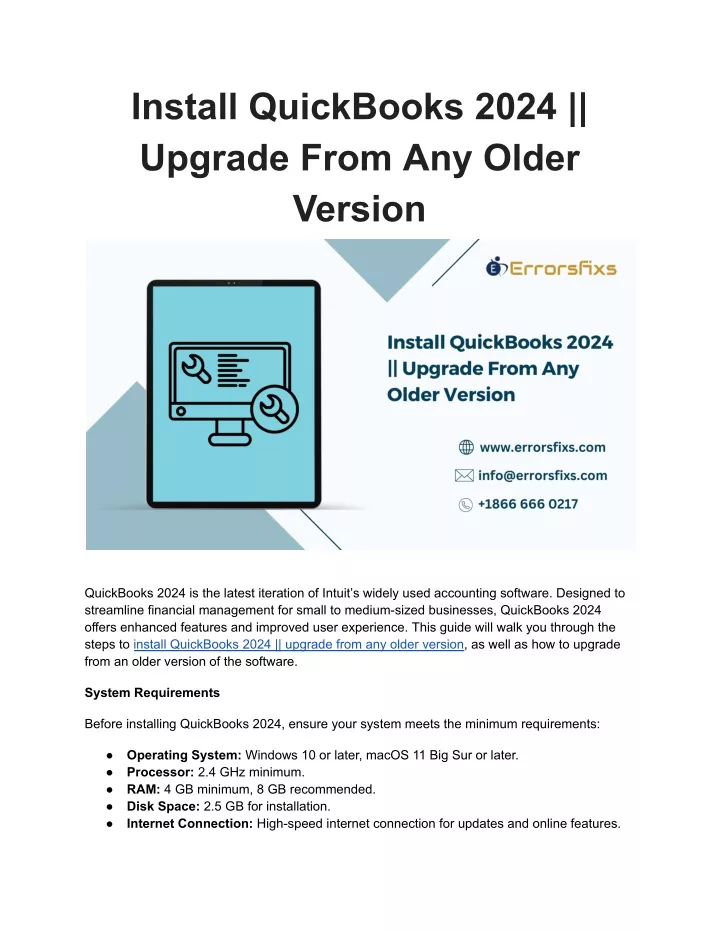 Quickbooks 2024 Upgrade Fallon Valerie