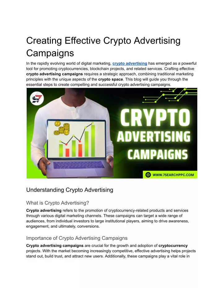 creating effective crypto advertising campaigns