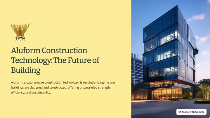 aluform construction technology the future