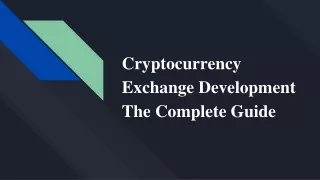 cryptocurrency exchange  development company - A simple guide