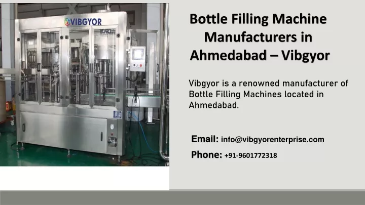 bottle filling machine manufacturers in ahmedabad