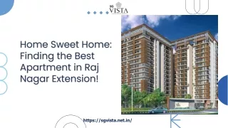 SG Vista Best Apartments in Raj Nagar Extension