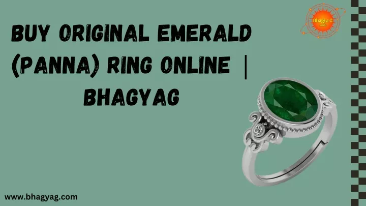 buy original emerald panna ring online bhagyag