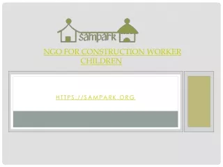 NGO for Construction worker Children