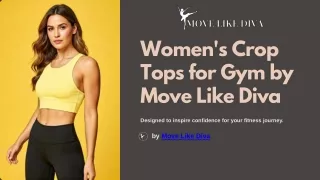 Women's Crop Tops for Gym by Move Like Diva