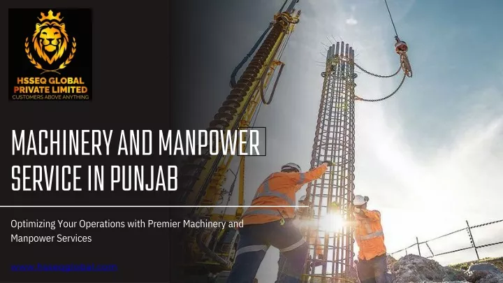 machinery and manpower service in punjab