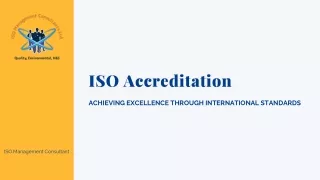 Achieving Excellence Through International ISO Standards