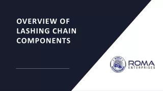 Overview of Lashing Chain Components