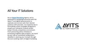 All Your IT Solutions ppt.