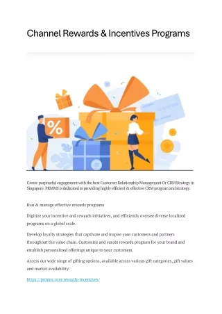 channel rewards incentives programs