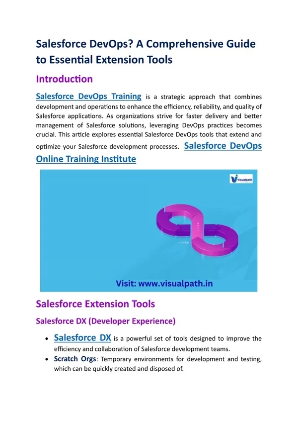 salesforce devops a comprehensive guide
