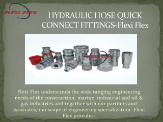 Hose and Fittings Near Me | Hydraulic Hose Suppliers | Flexiflex