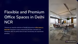 flexible and premium office spaces in delhi ncr