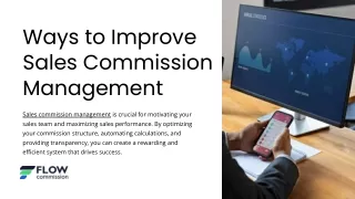 Ways to Improve Sales Commission Management